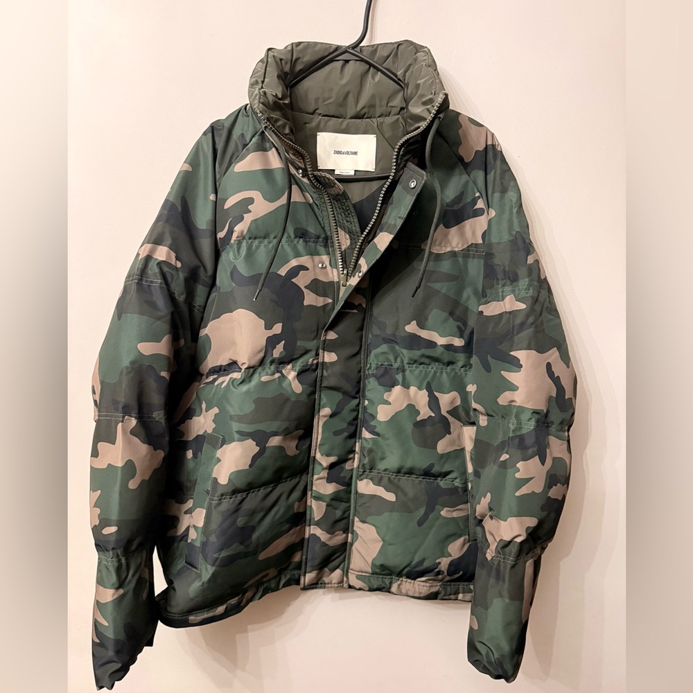 Zadig & Voltaire Men’s Camouflage Puffer Jacket(brand new) Medium